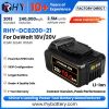 Upgraded 21700 Cells 20V Max 6Ah 8Ah 10Ah Li‑Ion Battery For Dewalt DCB206 DCB208 DCB210