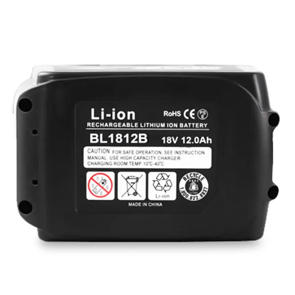 18V 12Ah Li Ion Battery For Makita Tools BL1860B BL1812B RHY Battery