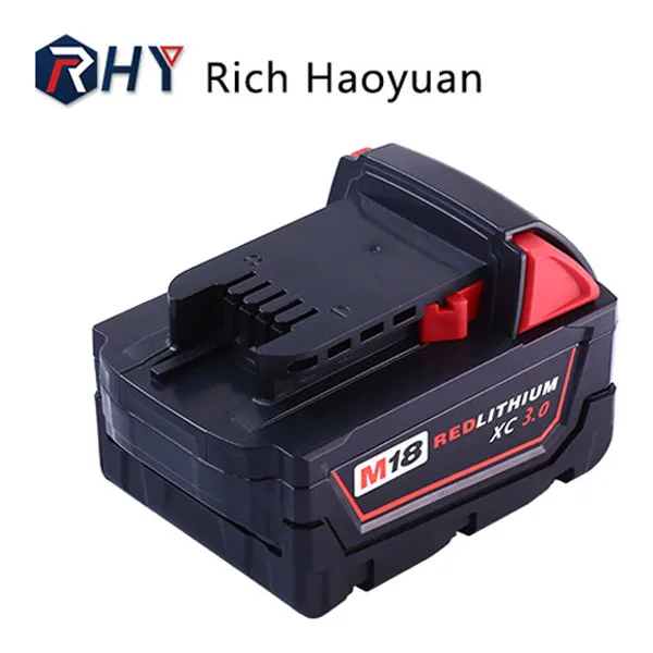 18V 6Ah 5Ah 4Ah 3Ah Li-ion Replacement Battery for Milwaukee M18 B5 B4 48-11-1828 48-11-1840 48-11-1850 48-11-1860