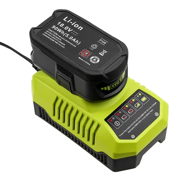 9.6V-18V Ni-Cd Ni-MH Li-ion Power tool Battery Charger P117 Replacement for Ryobi One Plus Tools