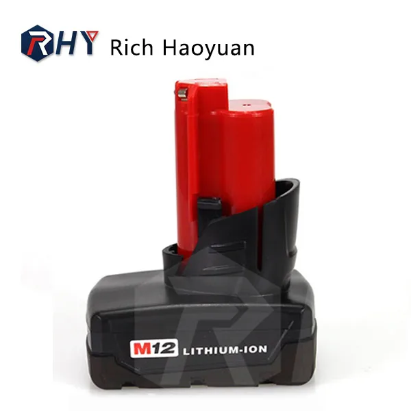 12V 6.0Ah Lithium-ion Battery Replacement for Milwaukee M12 B6 48-11-2460