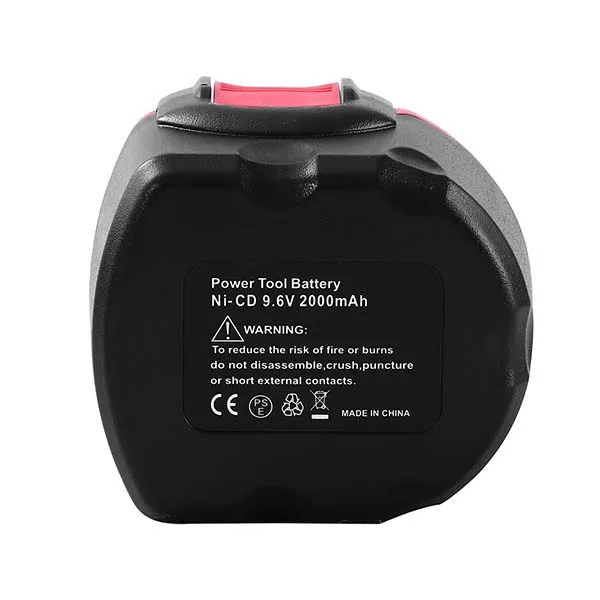 9.6V 2.0Ah Ni-MH Ni-Cd Power Tool Battery Replacement For Bosch BAT048