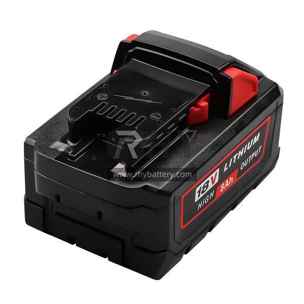 High Output 18V 6Ah 8Ah 10Ah Li-Ion Compatible Battery Replacement For Milwaukee M18 HB8 HB6 48-11-1880 48-11-1865