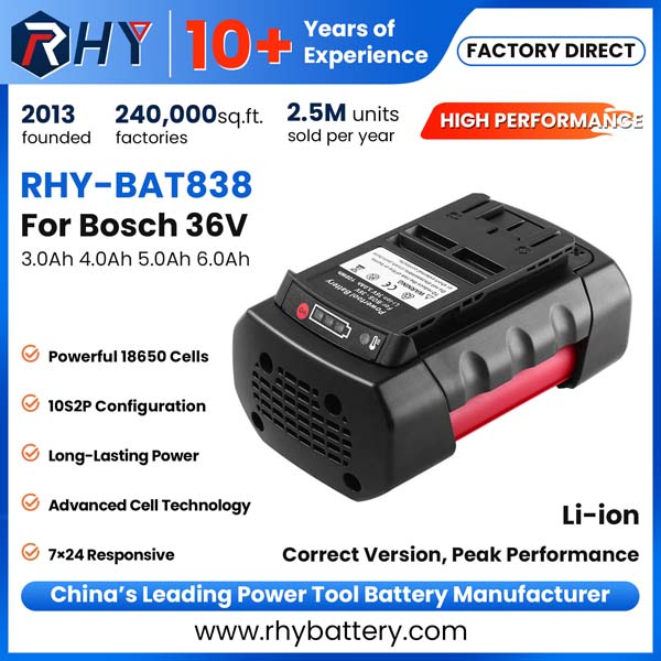 36V Lithium Ion Battery Coolpack for Bosch Tools GBA 36V BAT810 BAT836 BAT838 BAT840