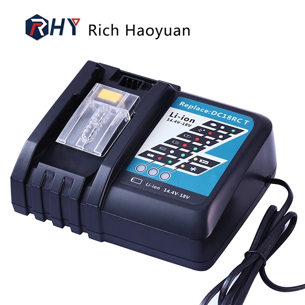 14.4V-18V Li-ion Rapid Battery Charger With Cooling system For Makita 18V Battery DC18RC 7A Max