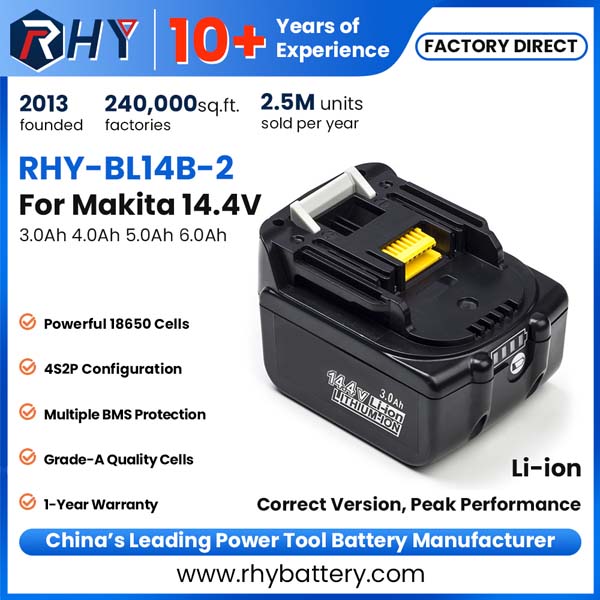 14.4V 3.0Ah 4.0Ah 5.0Ah 6.0Ah Li-ion Compatible Battery for Makita LXT Power Tool BL1440B BL1440