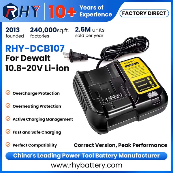 10.8V-20V Flexvolt 20V/60V Max Compact Lithium Ion Universal Battery Charger For Dewalt XR Batteries DCB107 DCB112
