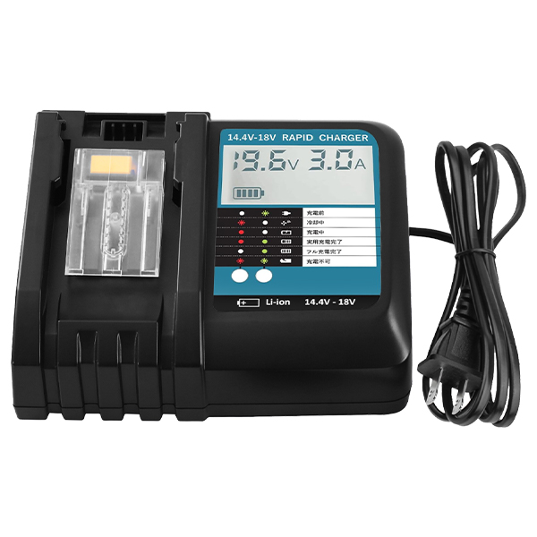 Compatible Li-ion Battery Charger with LCD Screen Display for Makita LXT 14.4V-18V Batteries DC18RF