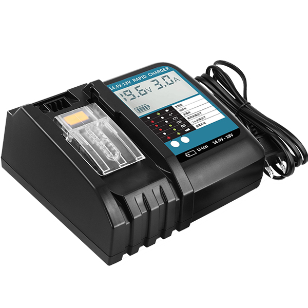Compatible Li-ion Battery Charger with LCD Screen Display for Makita LXT 14.4V-18V Batteries DC18RF