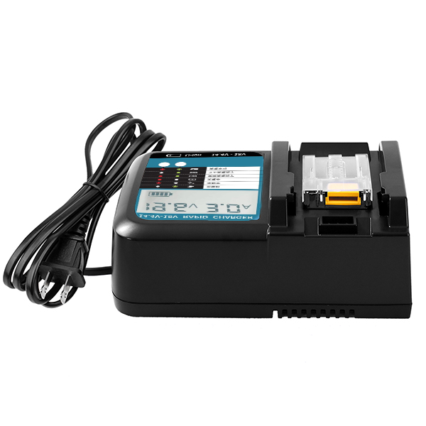 Compatible Li-ion Battery Charger with LCD Screen Display for Makita LXT 14.4V-18V Batteries DC18RF