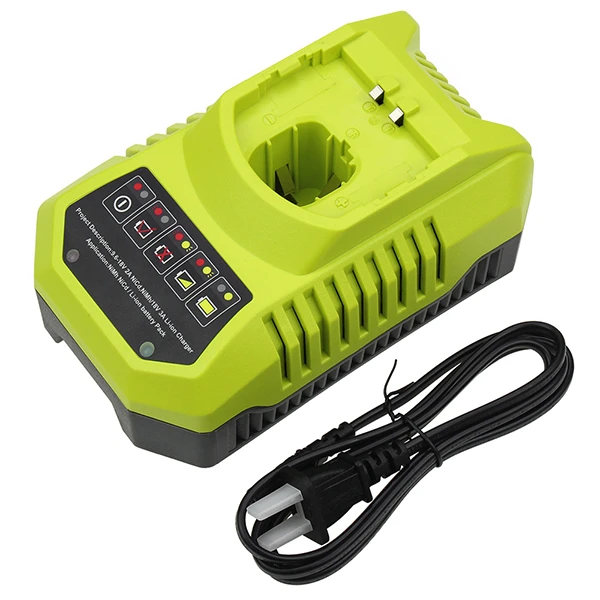 9.6V-18V Ni-Cd Ni-MH Li-ion Power Tool Battery Charger For Ryobi One Plus Tools P117 P118 RC18150