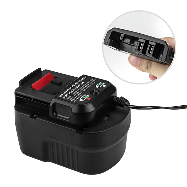 Replacement Black & Decker 9.6V-18V NiCd & NiMH Battery Charger 90556254-01 