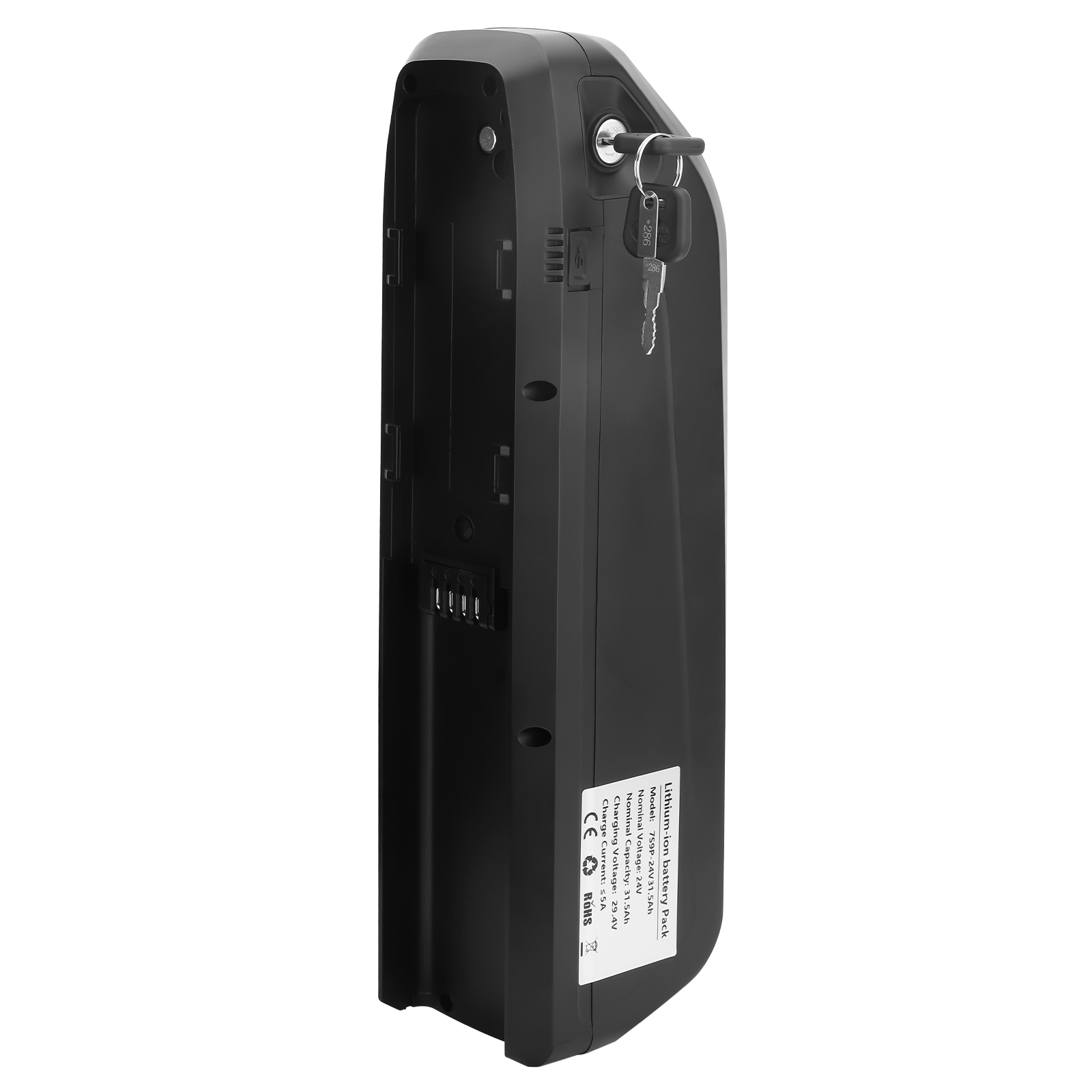 Hailong 1 Type 2 Lithium ion 13S5P 48V 13Ah 14.5Ah 17.5Ah Ebike Battery For Down Tube Electric Bicycle Conversion Kit